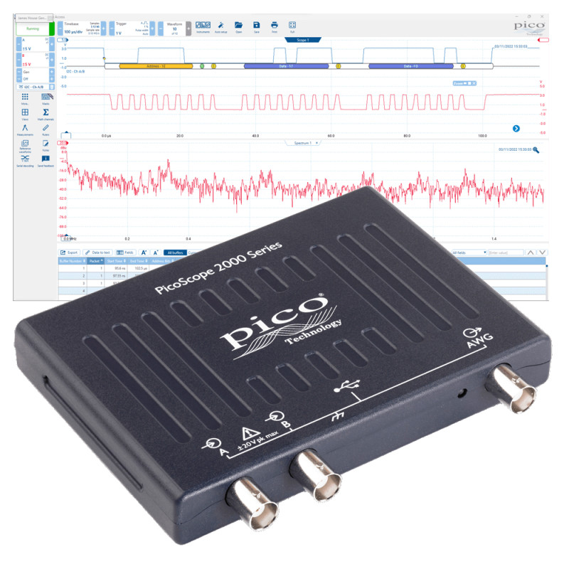 PicoScope 2206B 50MHz oscilloskop