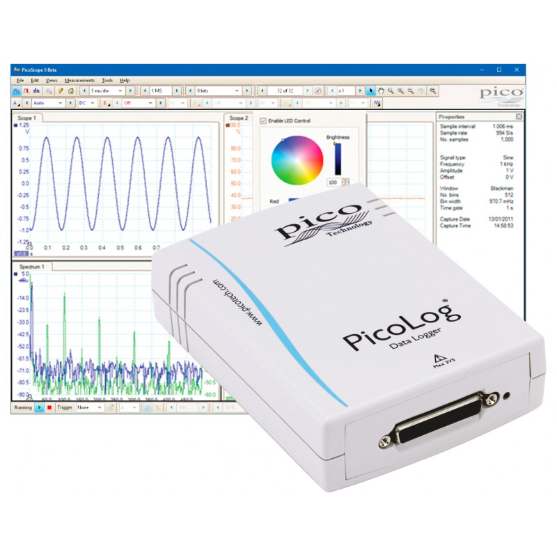 PicoLog 1012 12-kanals USB datalogger