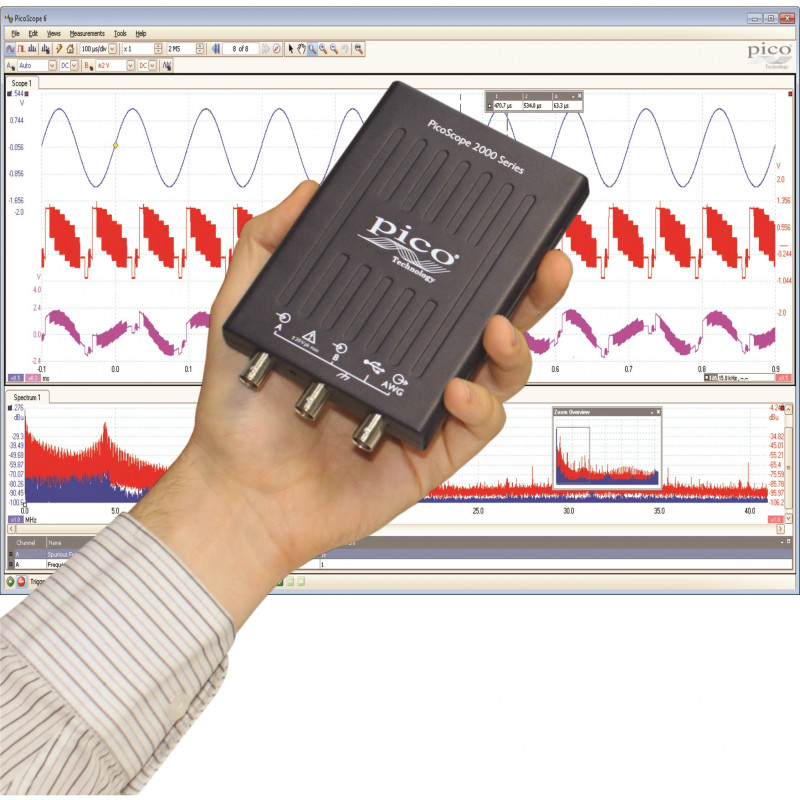 PicoScope 2205A 25MHz oscilloscope