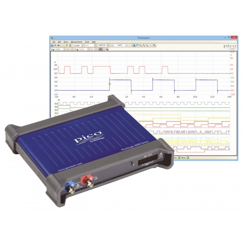 PicoScope 3205D MSO - 100 MHz 2-kanals mixed-signal oscilloskop