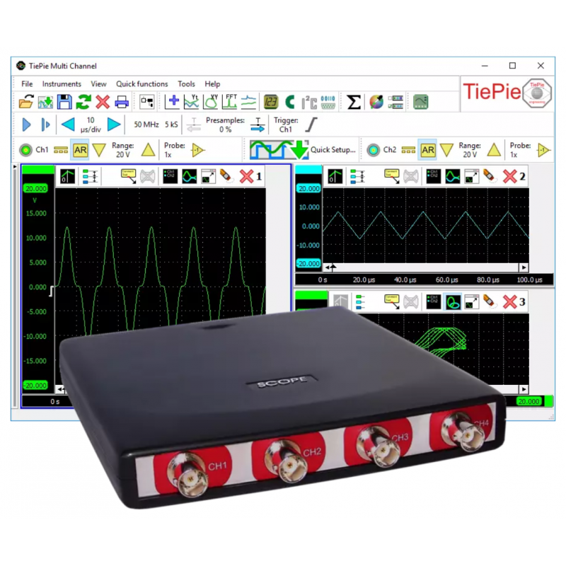 TiePie Handyscope-HS4 (5MHz version)