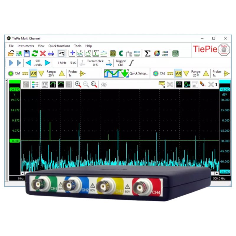 TiePie Handyscope HS6 DIFF (500 MS/s version)